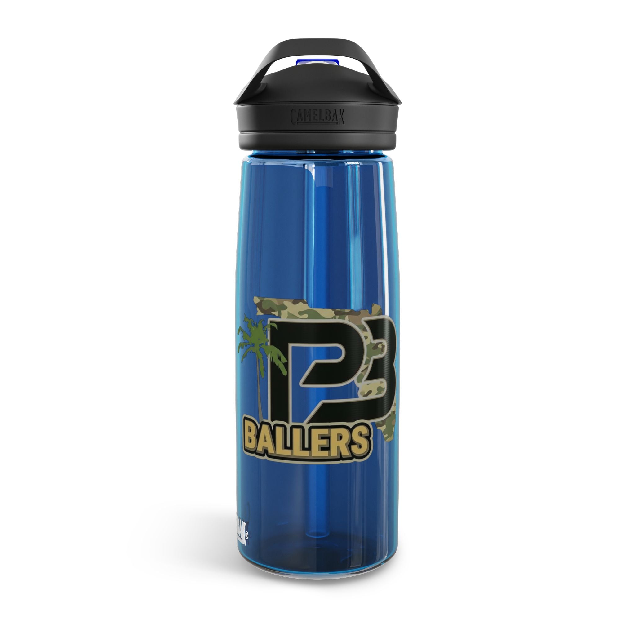 Water Bottle - 'PB Ballers' CamelBak Eddy® 20/25oz Clear Sports Bottle with Straw Lid