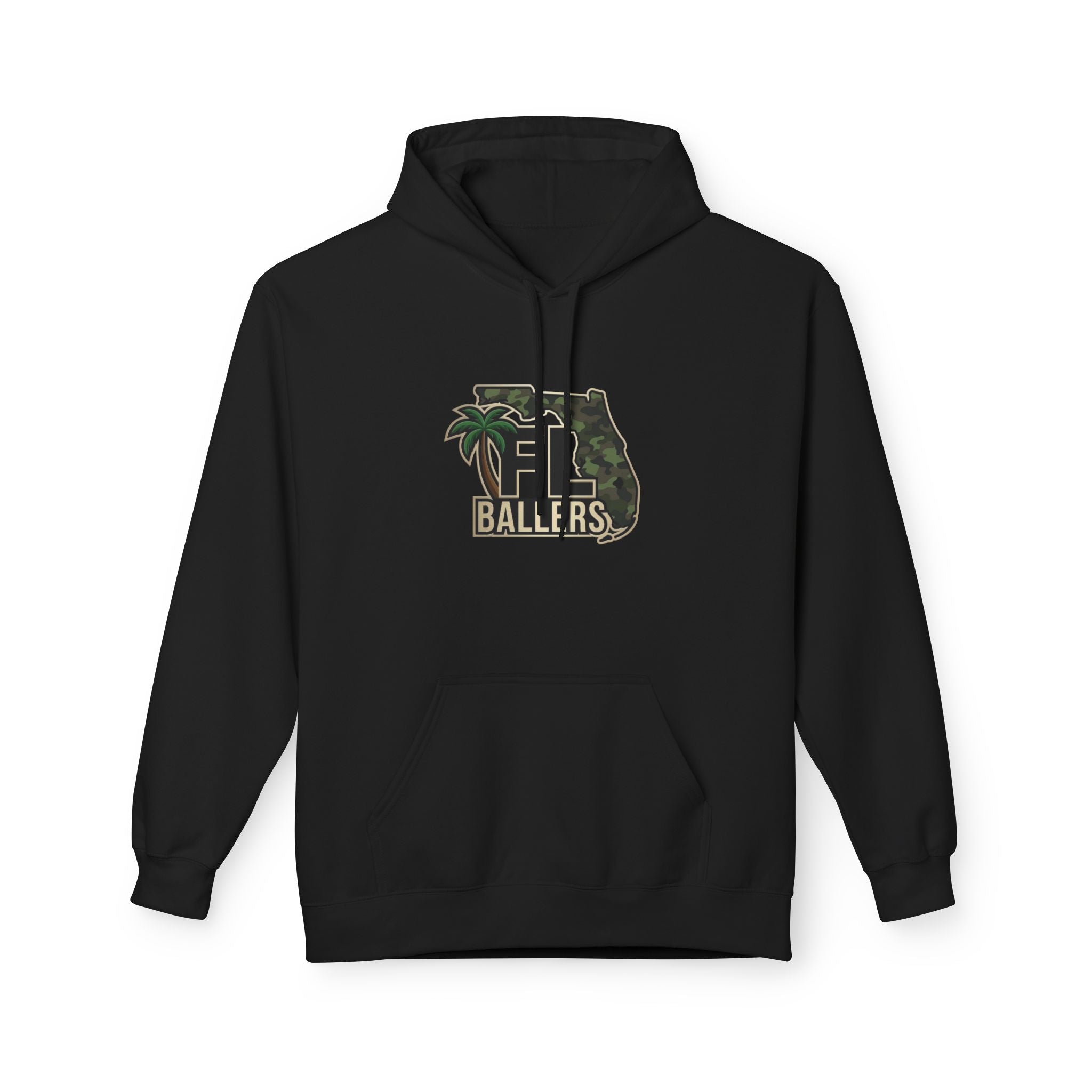 Florida Ballers Hoodie — Camo State & Palm Tree Basketball Pullover