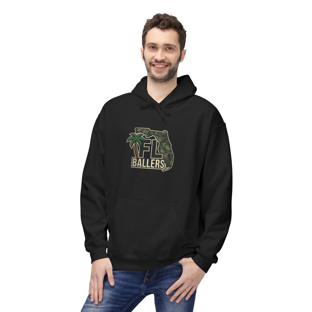 Florida Ballers Hoodie — Camo State & Palm Tree Basketball Pullover