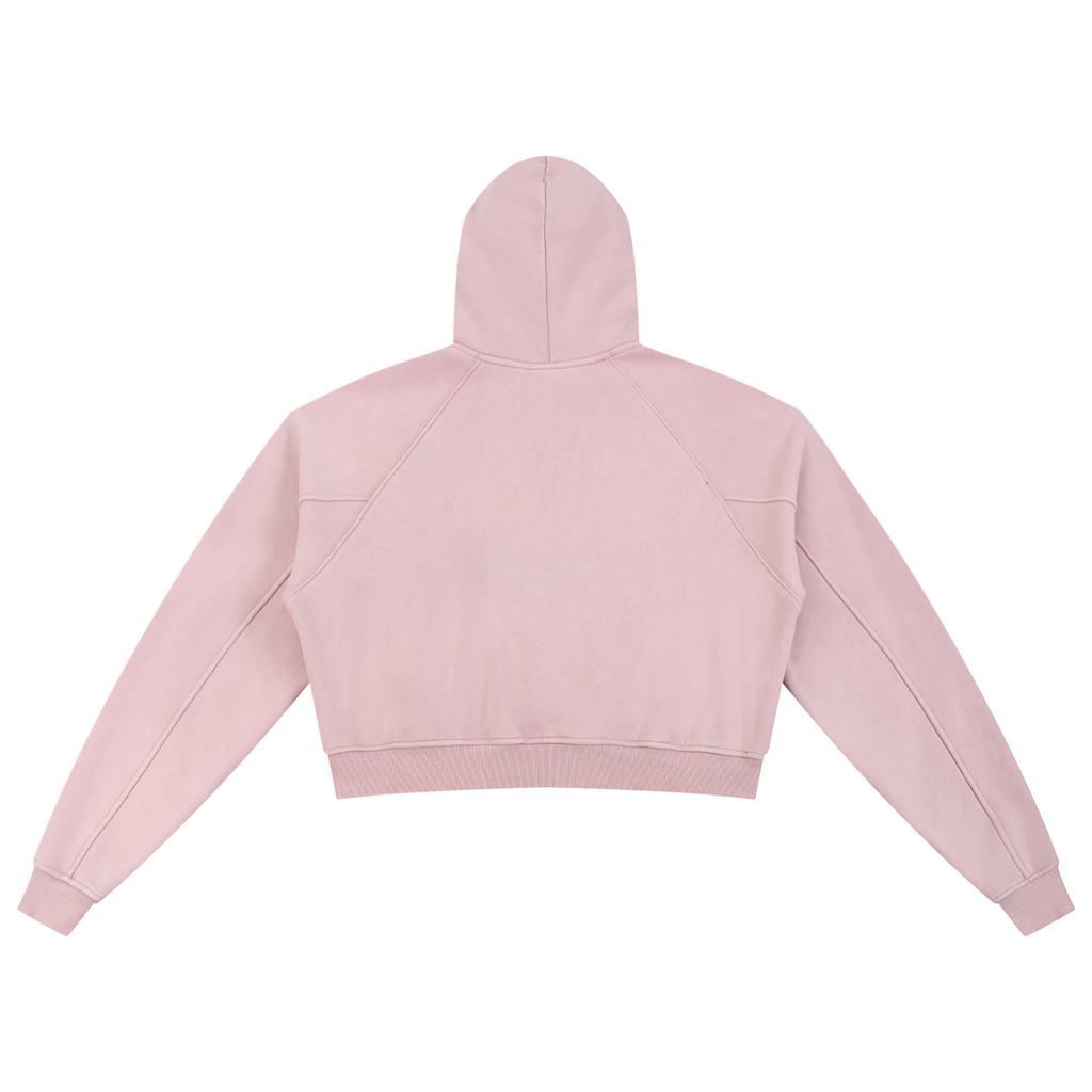 PB Ballers Snow Washed Cropped Hoodie