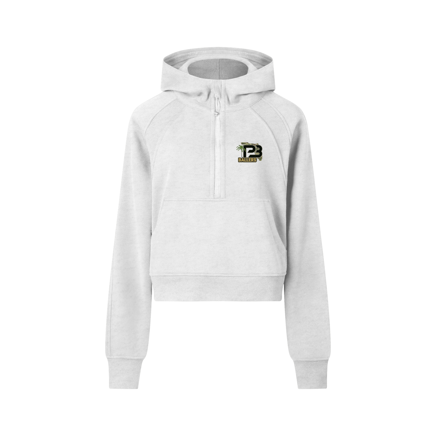 Cropped Half-Zip Hoodie